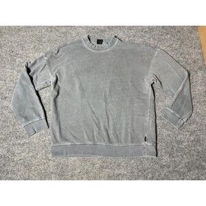 ONLY & SONS Sweatshirt Mens S Gray Fleece Crew Neck Long Sleeve Pullover Casual